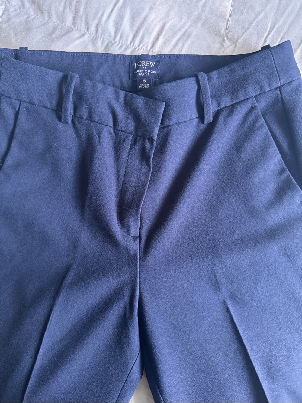 J. Crew Ruby Crop Pants, Navy